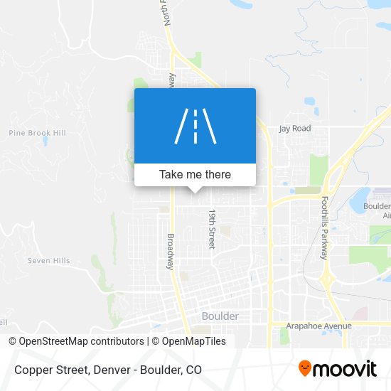 Copper Street map