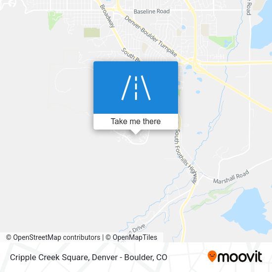 Mapa de Cripple Creek Square
