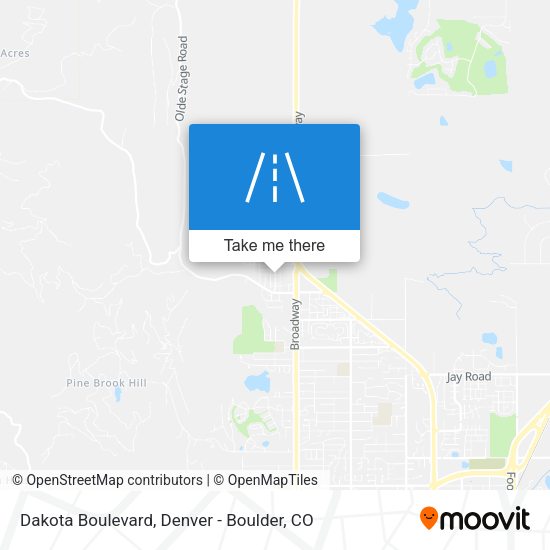 Dakota Boulevard map