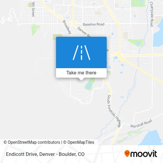 Endicott Drive map