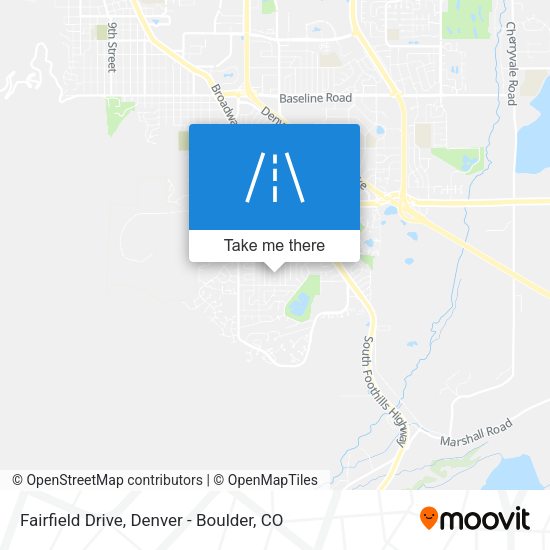 Mapa de Fairfield Drive