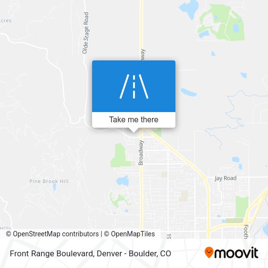 Front Range Boulevard map
