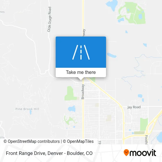 Front Range Drive map