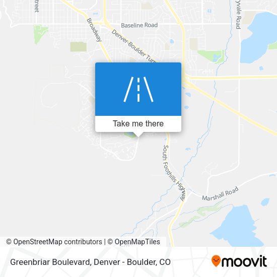 Greenbriar Boulevard map