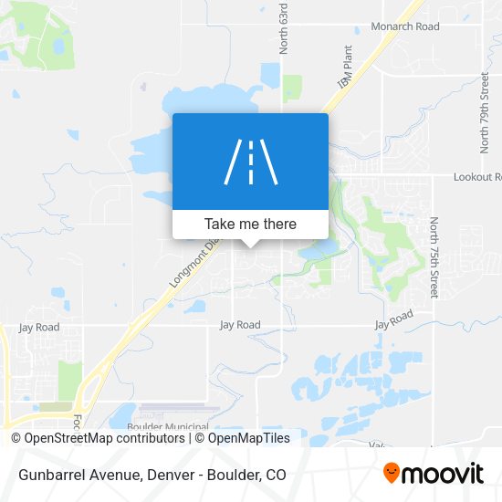 Gunbarrel Avenue map