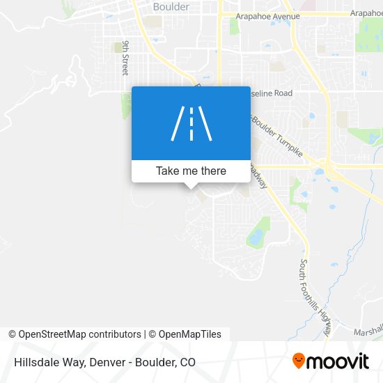 Mapa de Hillsdale Way