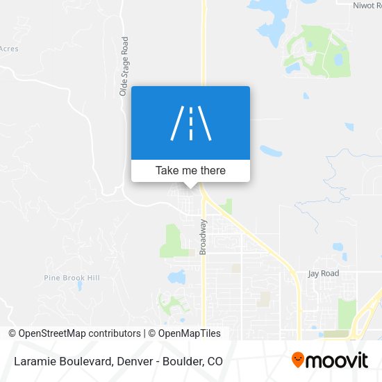 Laramie Boulevard map