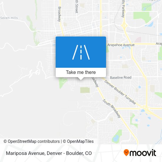 Mariposa Avenue map