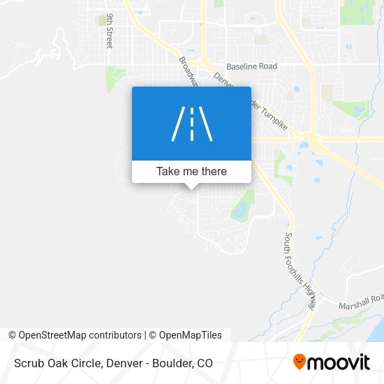 Scrub Oak Circle map