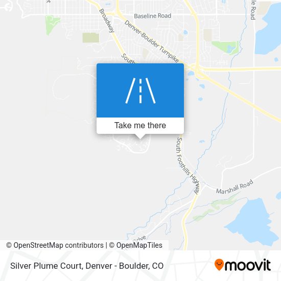 Silver Plume Court map