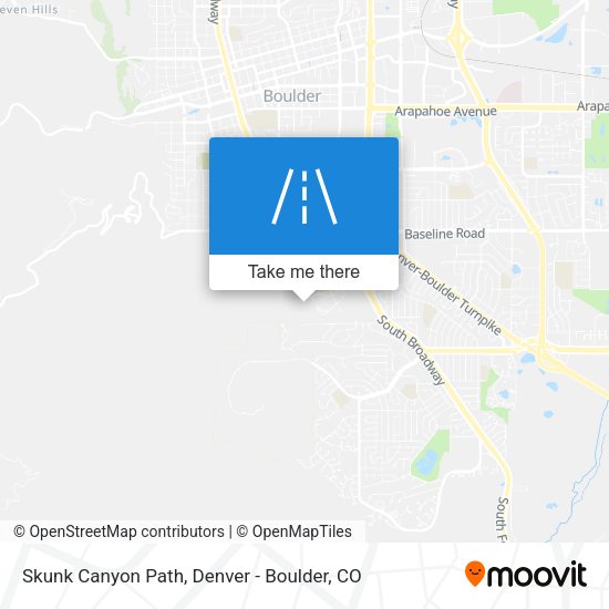 Skunk Canyon Path map
