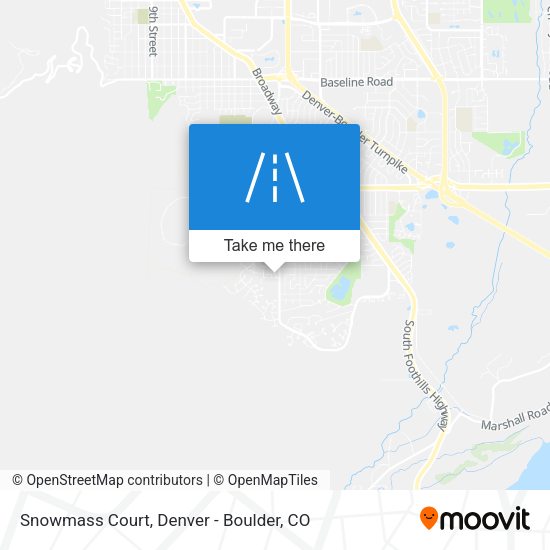 Mapa de Snowmass Court