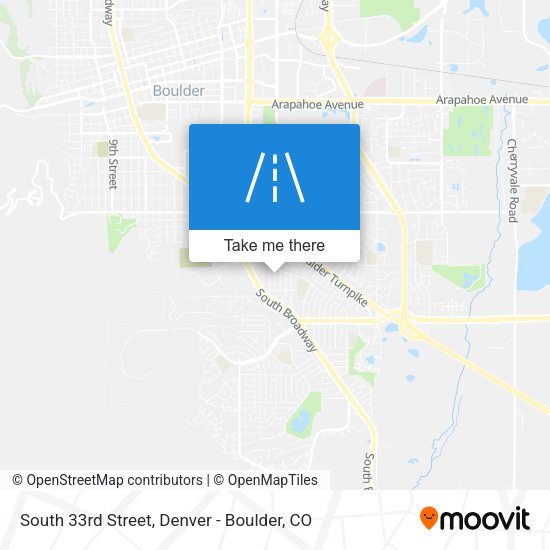 South 33rd Street map