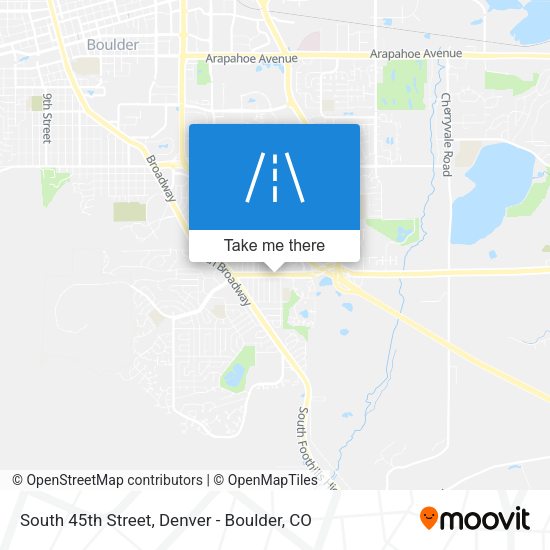 Mapa de South 45th Street
