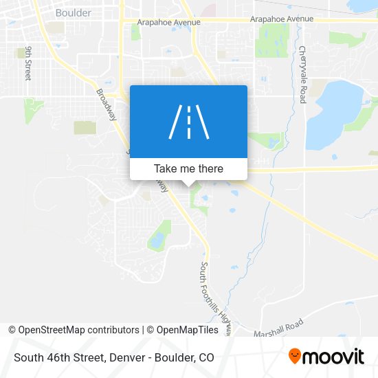 South 46th Street map