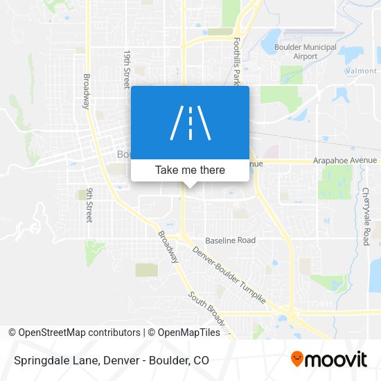 Springdale Lane map