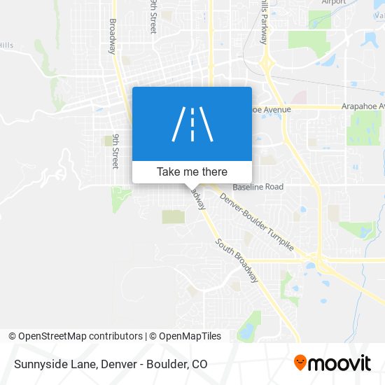 Sunnyside Lane map