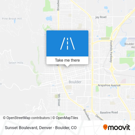 Sunset Boulevard map