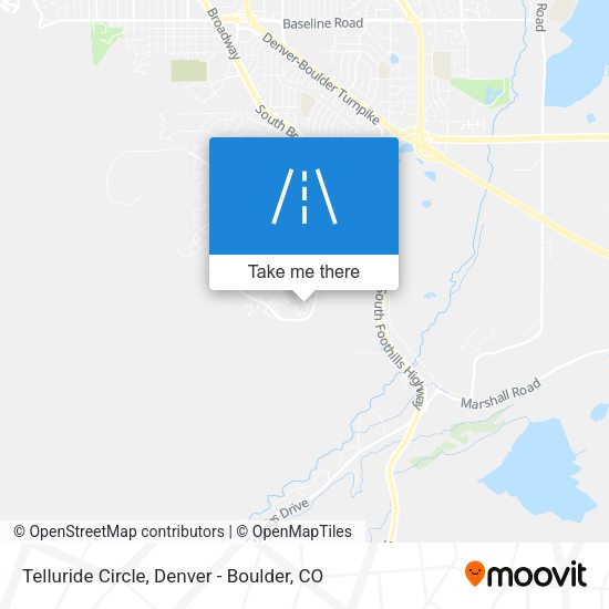 Mapa de Telluride Circle