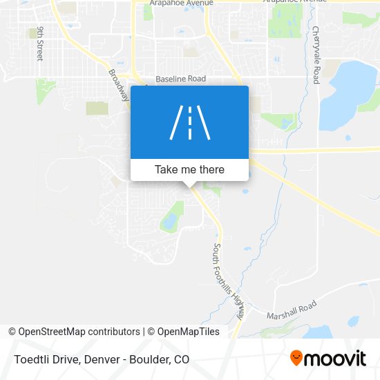 Toedtli Drive map