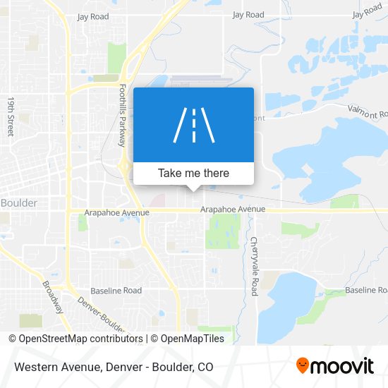 Western Avenue map