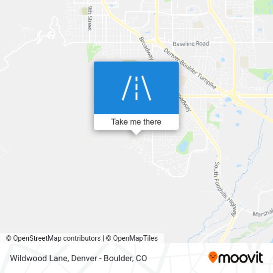 Wildwood Lane map
