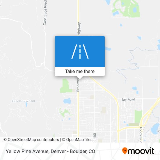 Yellow Pine Avenue map