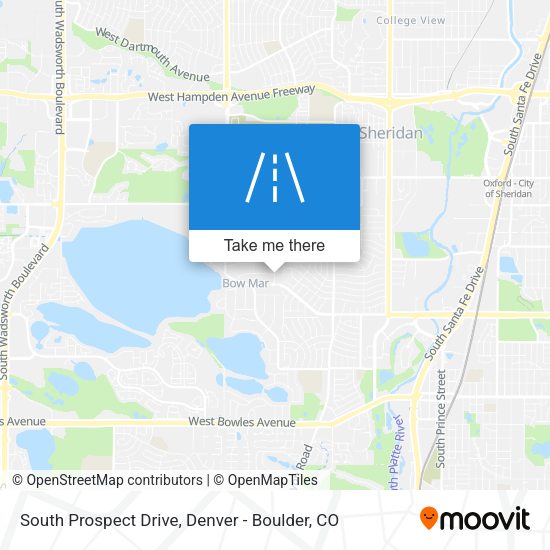 Mapa de South Prospect Drive
