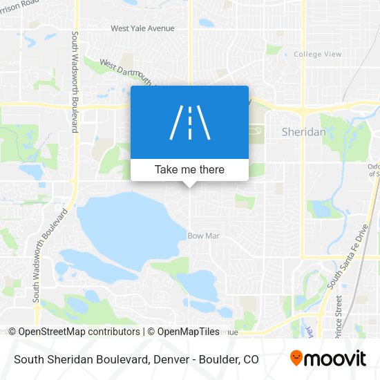 South Sheridan Boulevard map