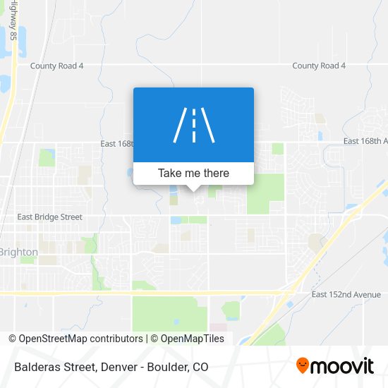 Balderas Street map