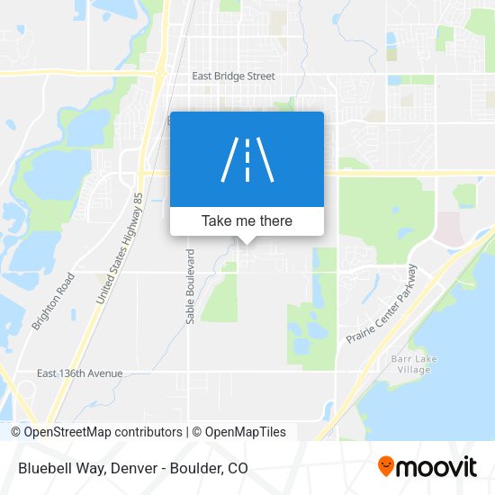 Bluebell Way map