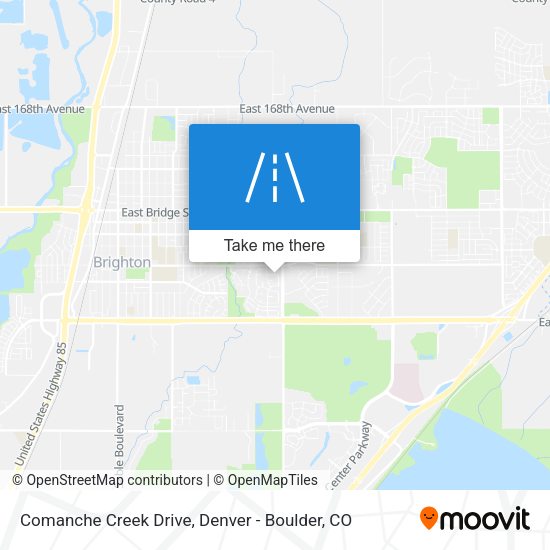Comanche Creek Drive map