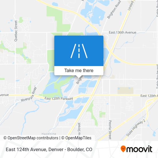 East 124th Avenue map