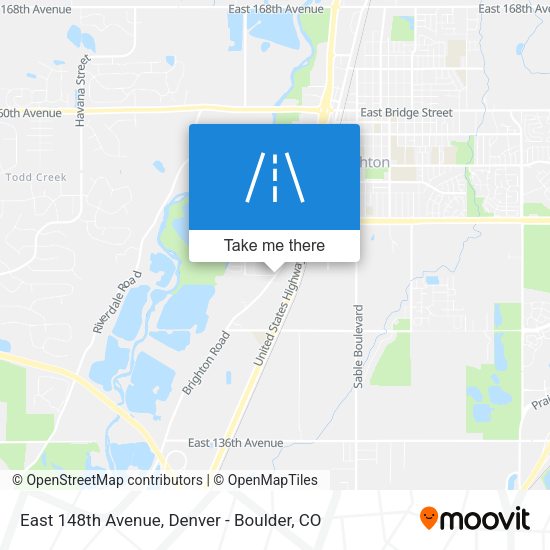 Mapa de East 148th Avenue