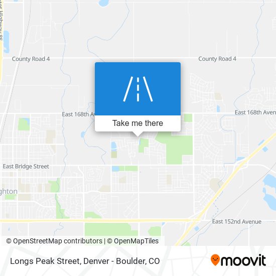 Longs Peak Street map