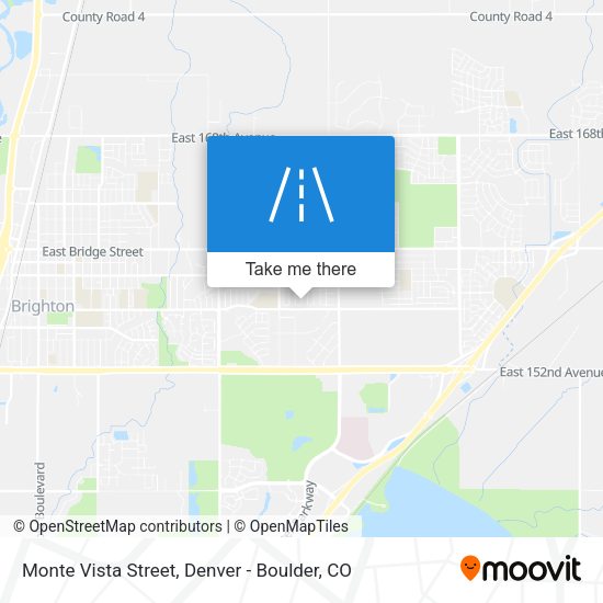 Monte Vista Street map