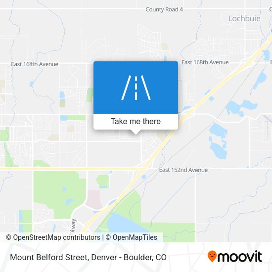 Mount Belford Street map