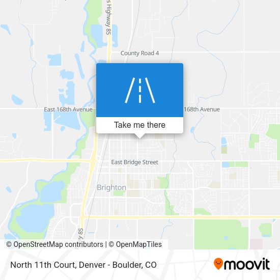 North 11th Court map