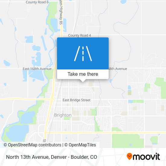Mapa de North 13th Avenue
