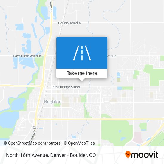 North 18th Avenue map