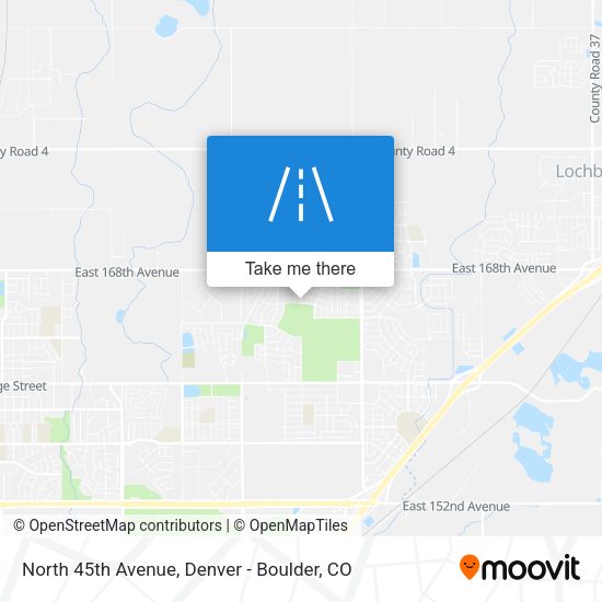 North 45th Avenue map