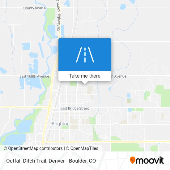 Outfall Ditch Trail map