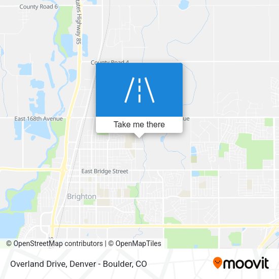 Overland Drive map