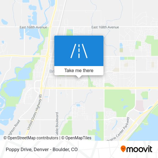 Mapa de Poppy Drive
