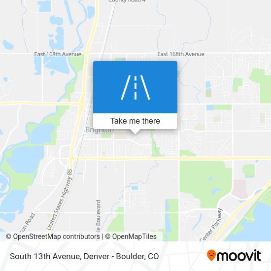 Mapa de South 13th Avenue
