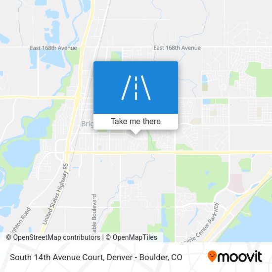 South 14th Avenue Court map