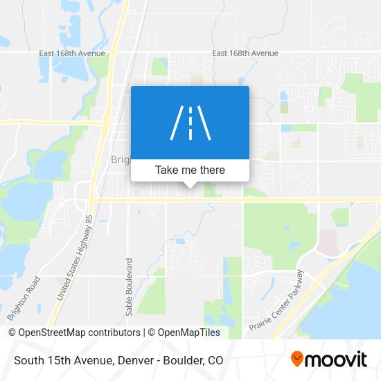 South 15th Avenue map