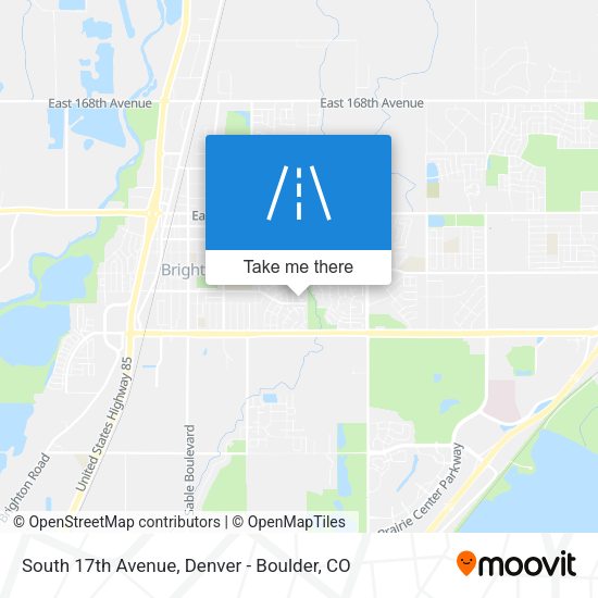 South 17th Avenue map