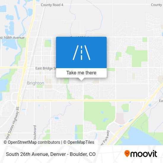 South 26th Avenue map