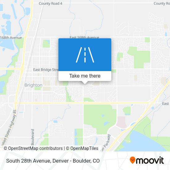 South 28th Avenue map
